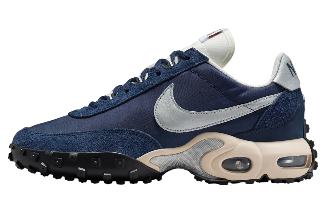 nike air max waffle navy silver
