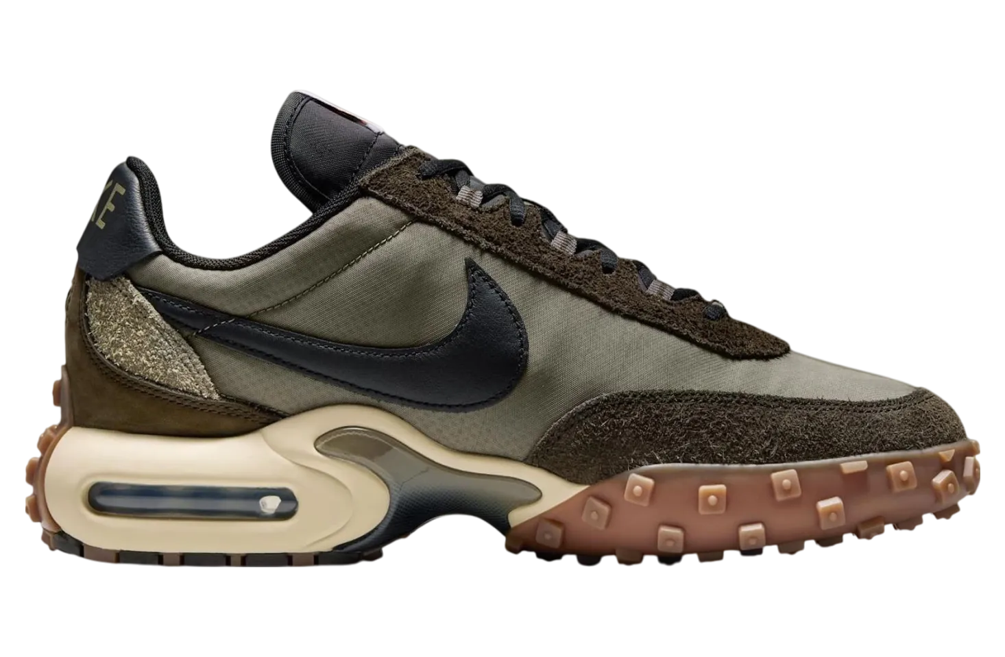 nike air max waffle sp matte olive gum dark brown 1
