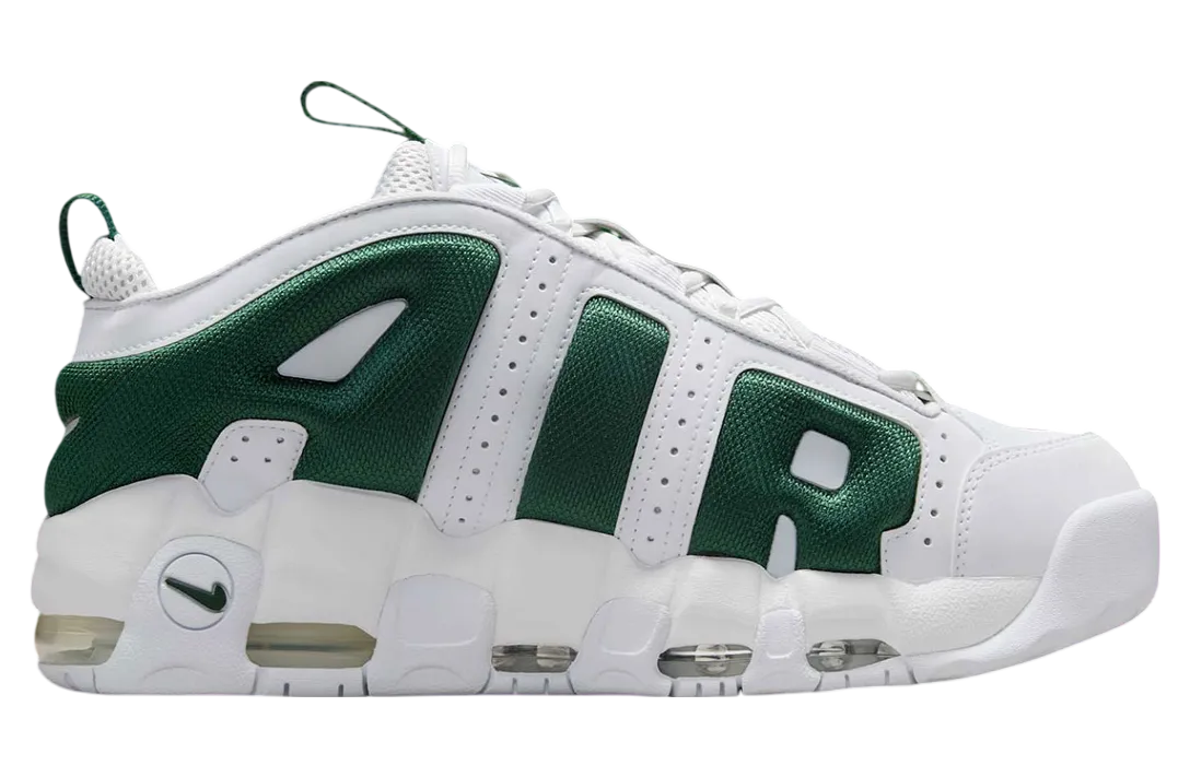 nike air more uptempo low white green 0
