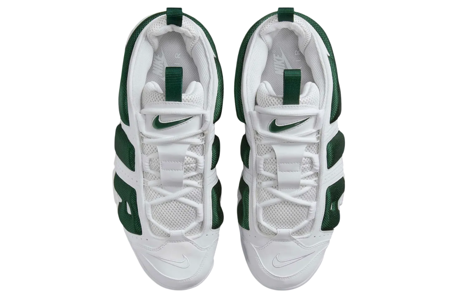 nike air more uptempo low white green 1