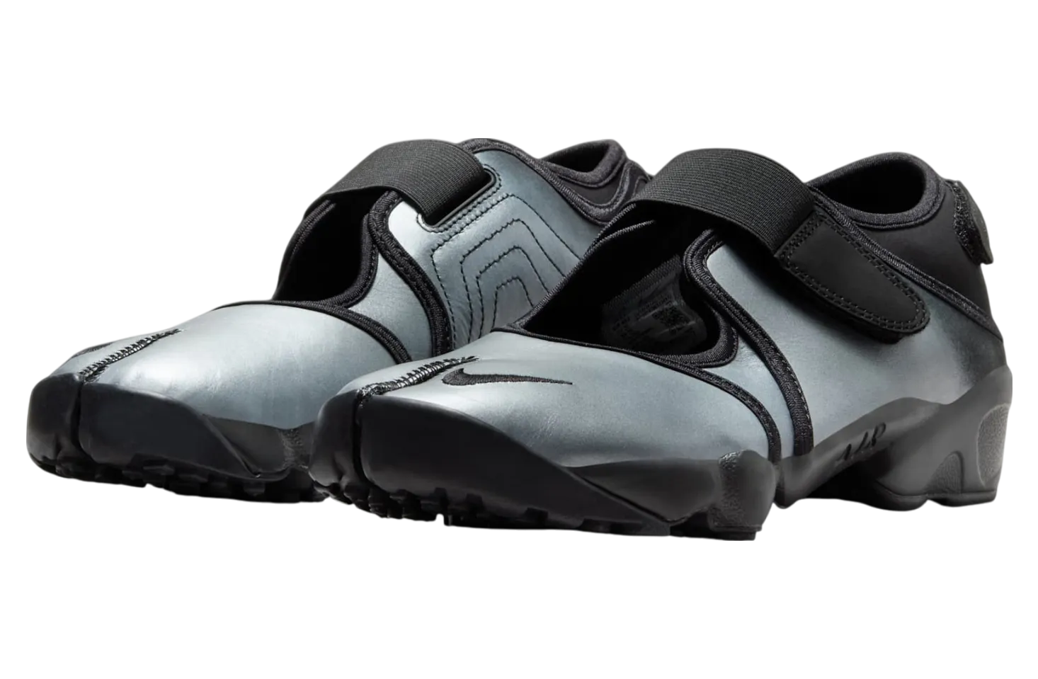 nike air rift wmns metallic silver black 0