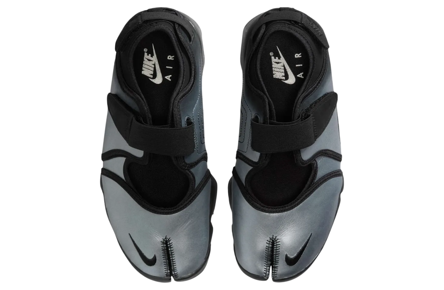 nike air rift wmns metallic silver black 2