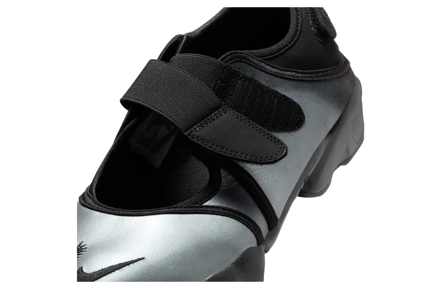 nike air rift wmns metallic silver black 5