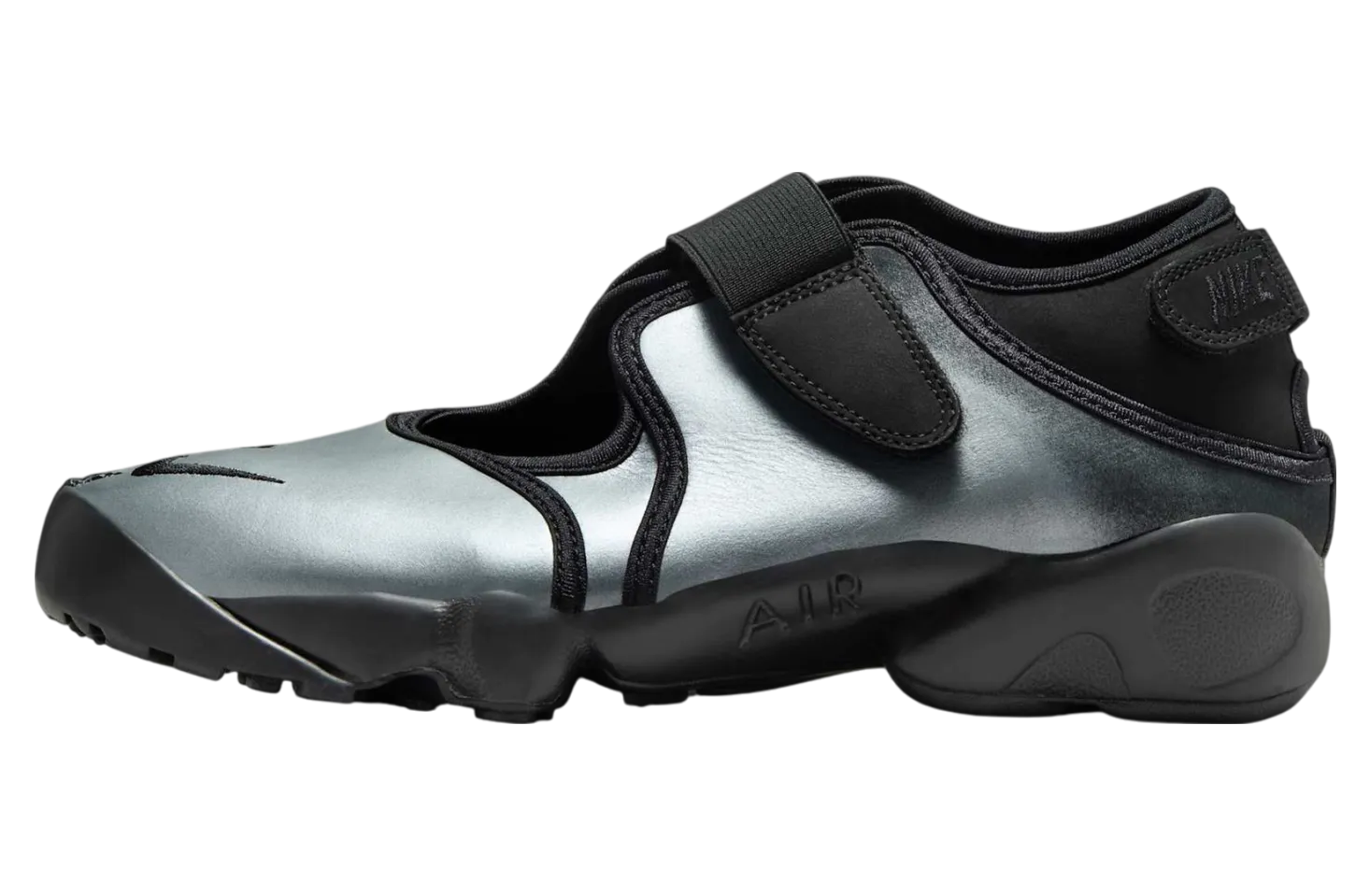 nike air rift wmns metallic silver black