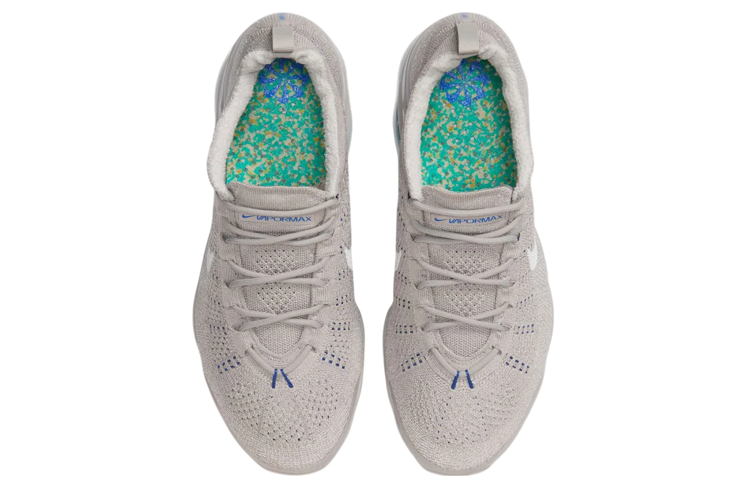 nike air vapormax 2023 flyknit college grey racer blue 1