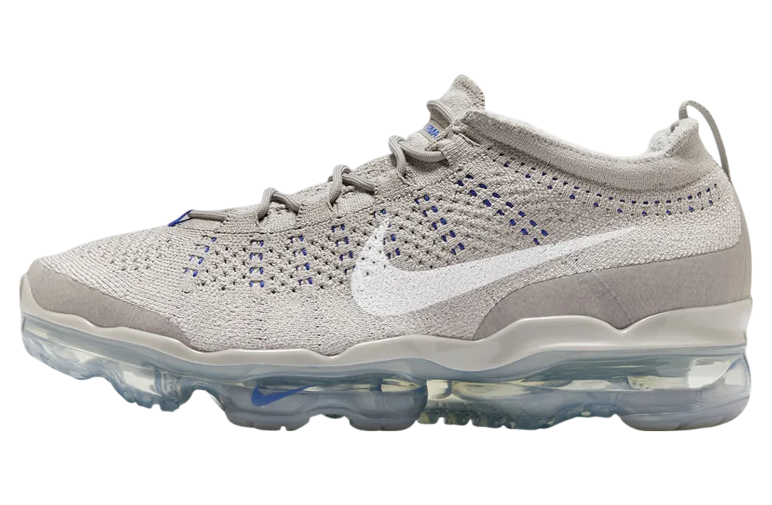 nike air vapormax 2023 flyknit college grey racer blue