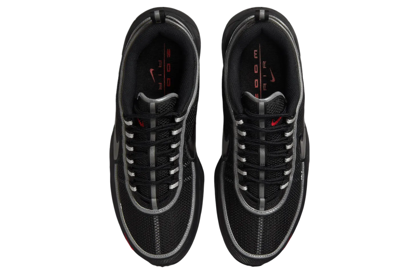 nike air zoom spiridon black metallic silver 2