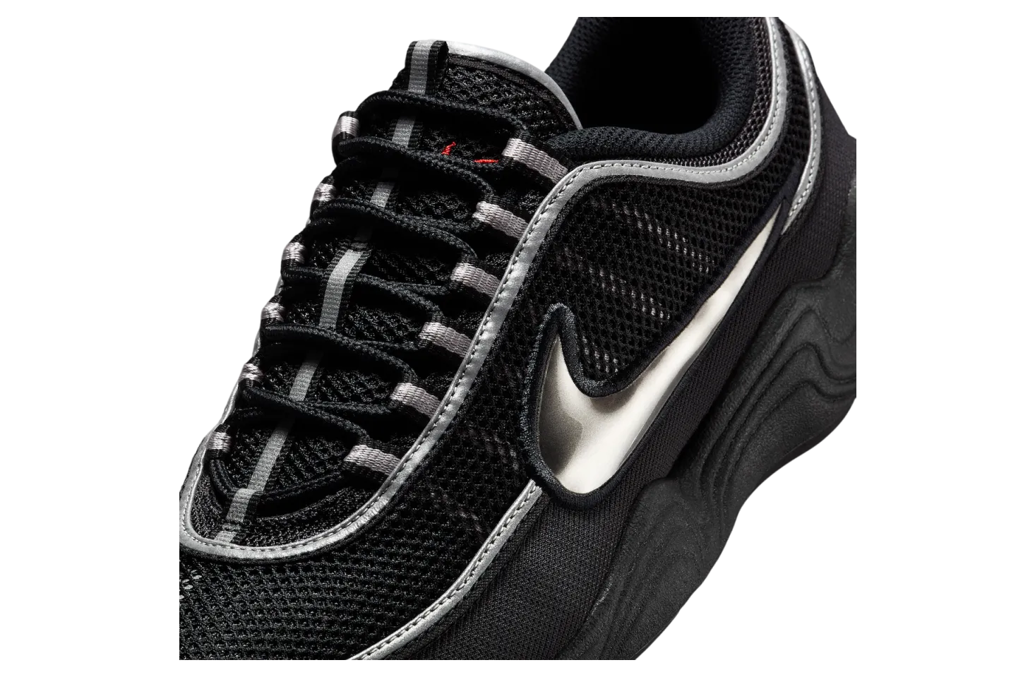 nike air zoom spiridon black metallic silver 5