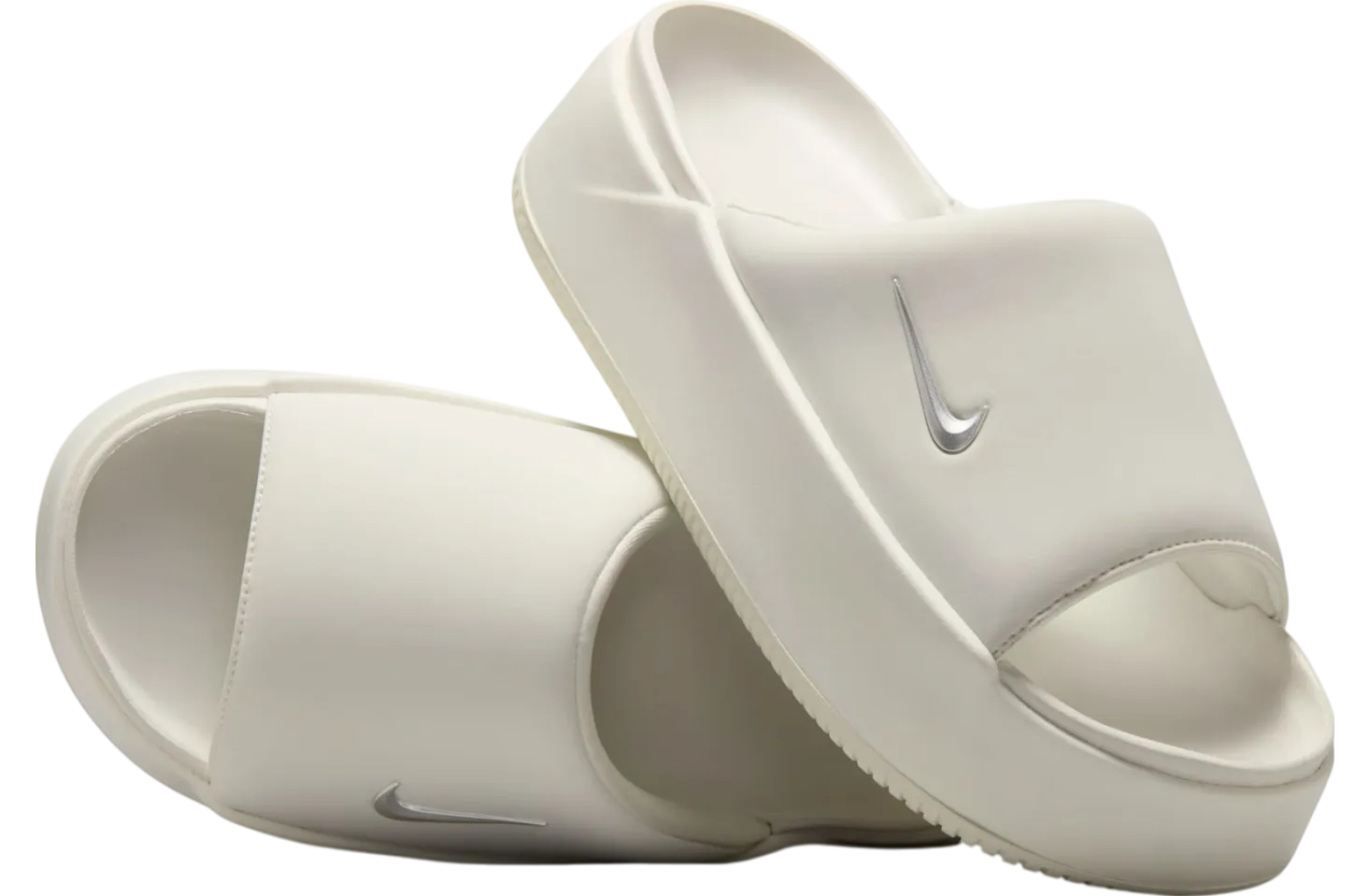 nike calm elevation slide sail metallic silver 0