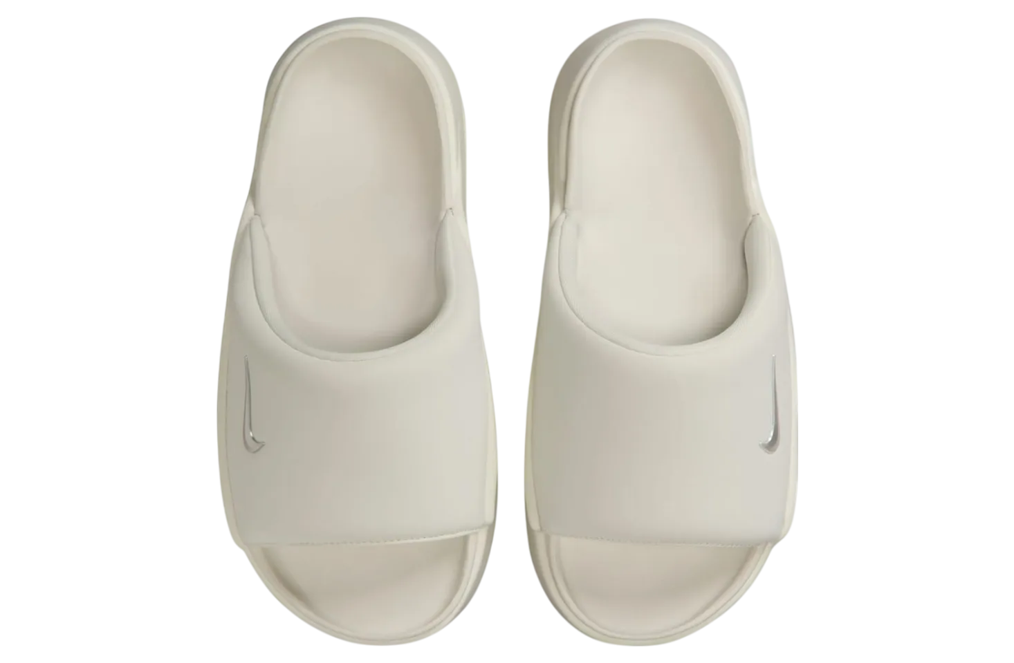 nike calm elevation slide sail metallic silver 2