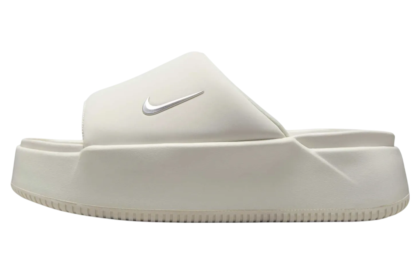 nike calm elevation slide sail metallic silver