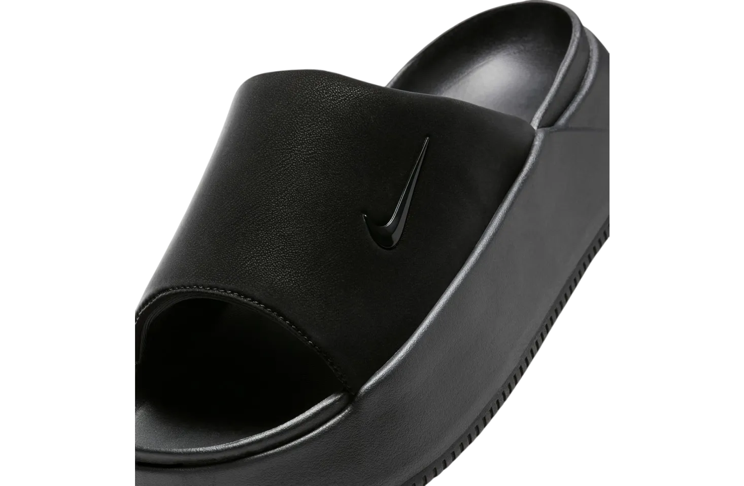 nike calm elevation slide triple black 0