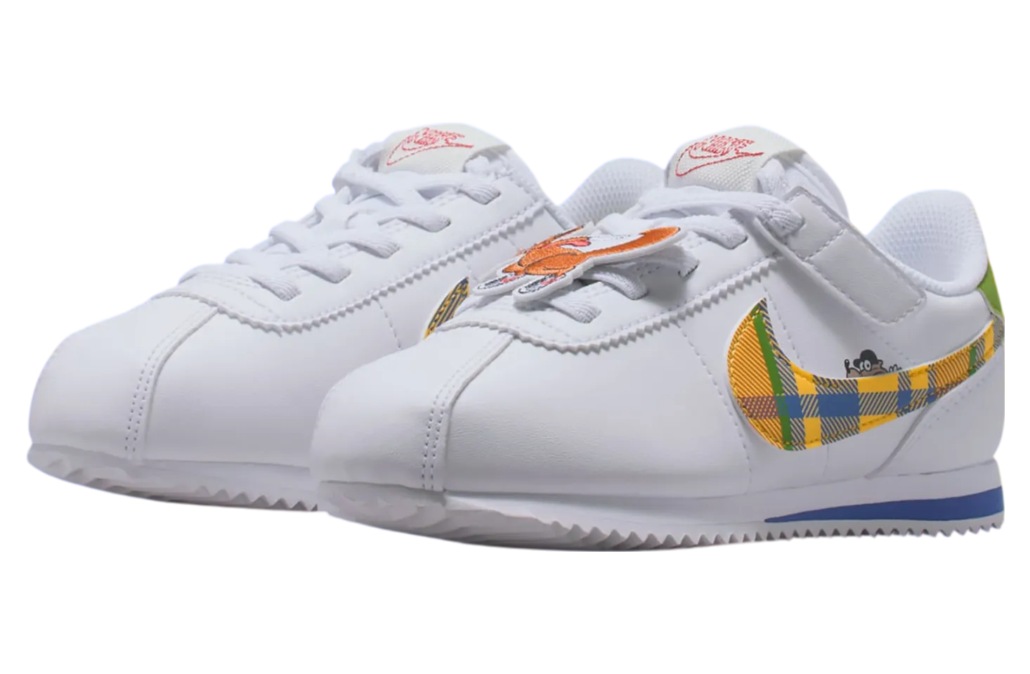 nike cortez gs white plaid 0