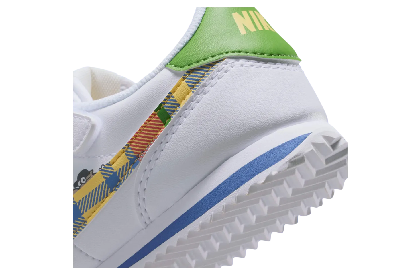 nike cortez gs white plaid 6