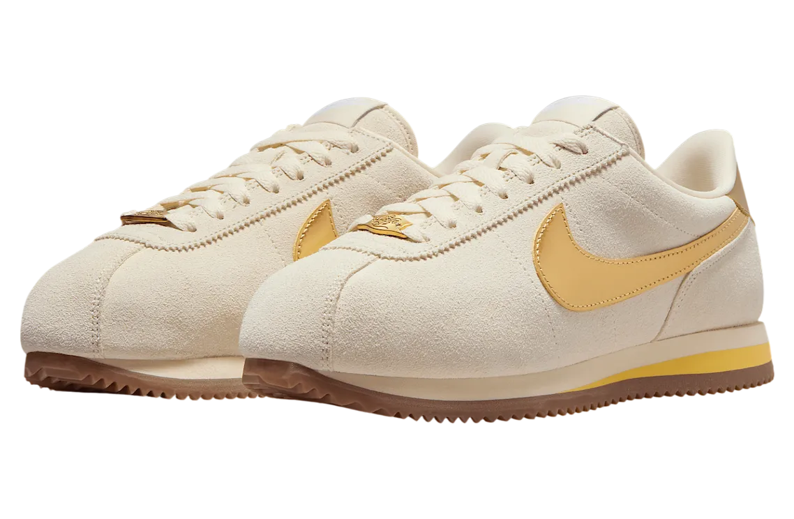 nike cortez sail metallic gold 0