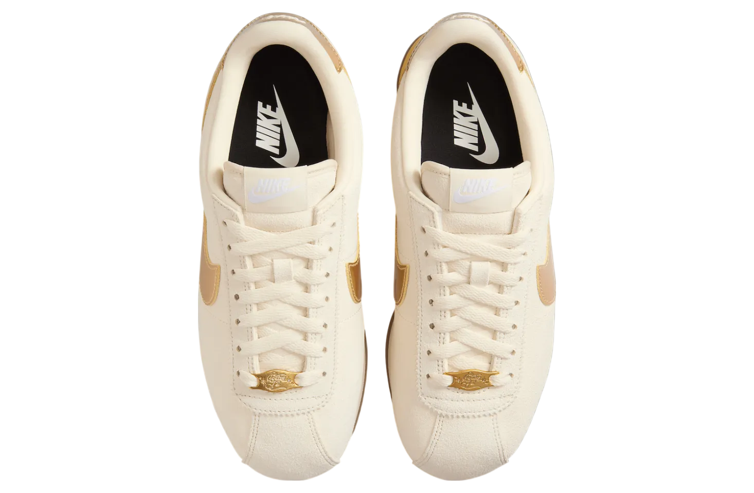 nike cortez sail metallic gold 2