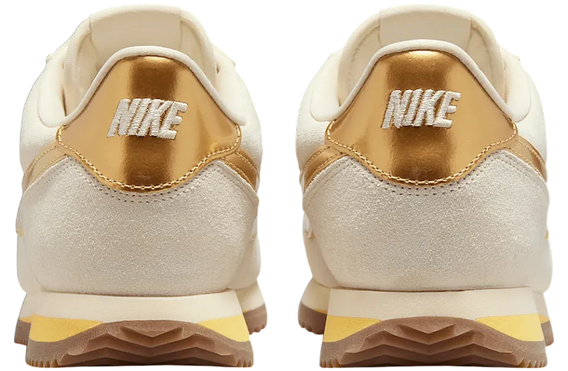 nike cortez sail metallic gold 3