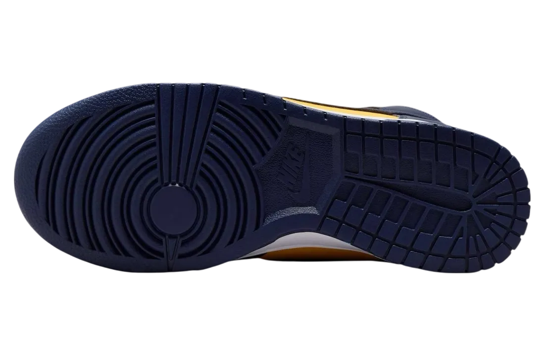 nike dunk high michigan midnight navy varsity maize 4
