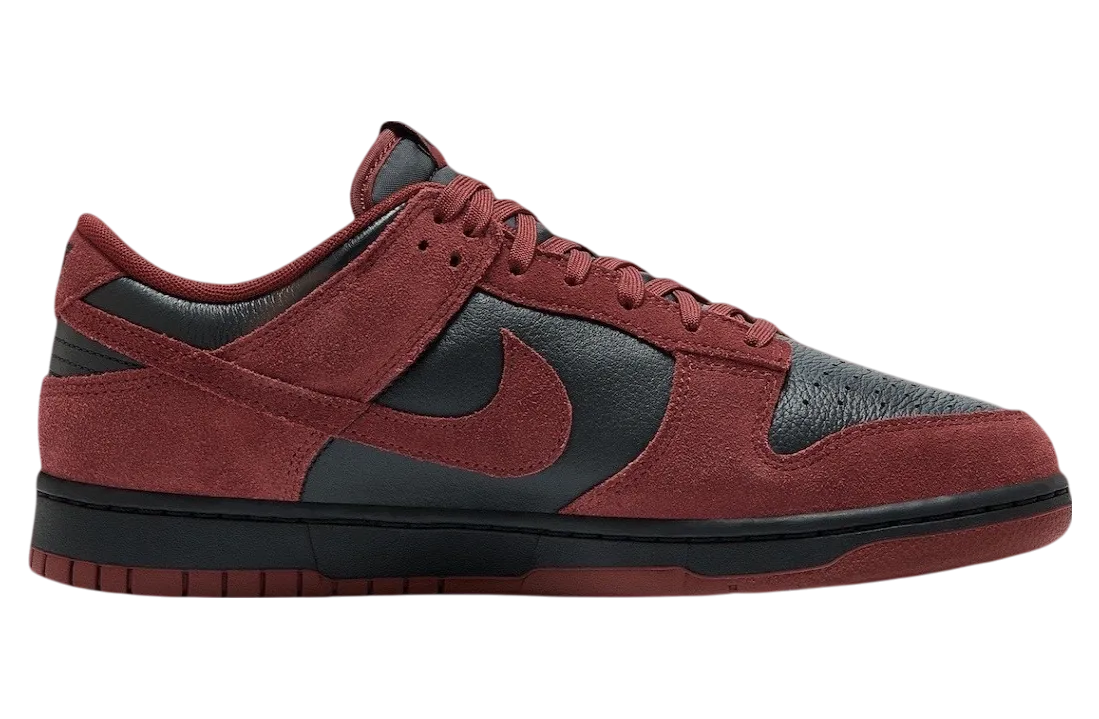 nike dunk low black dark team red 1