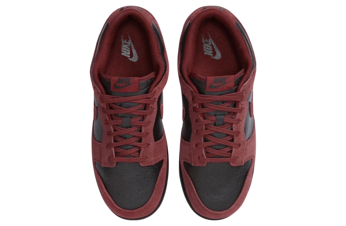nike dunk low black dark team red 2