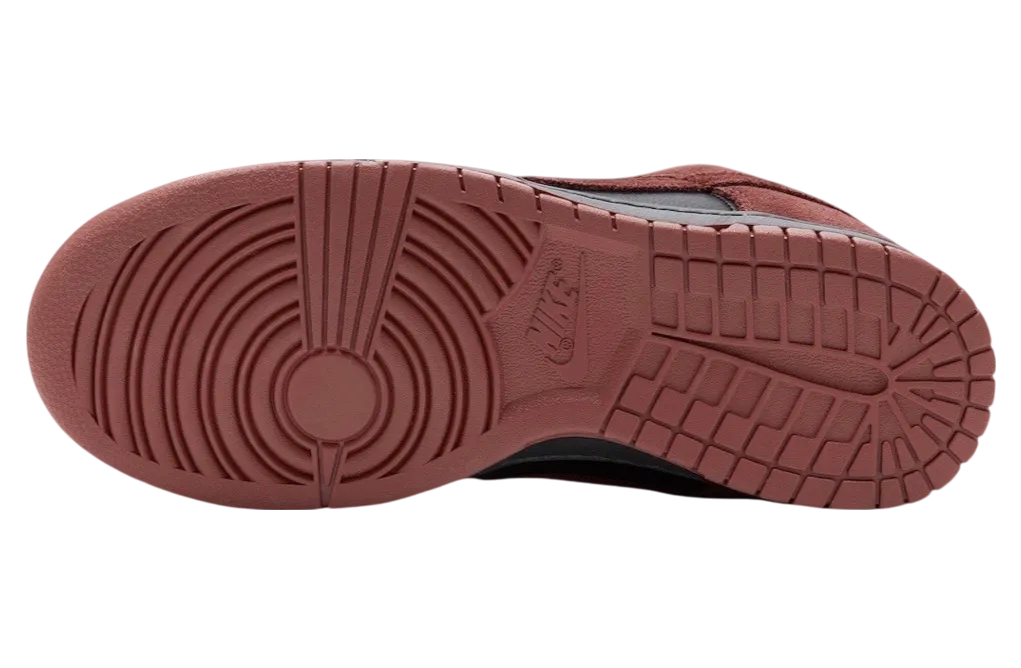 nike dunk low black dark team red 4