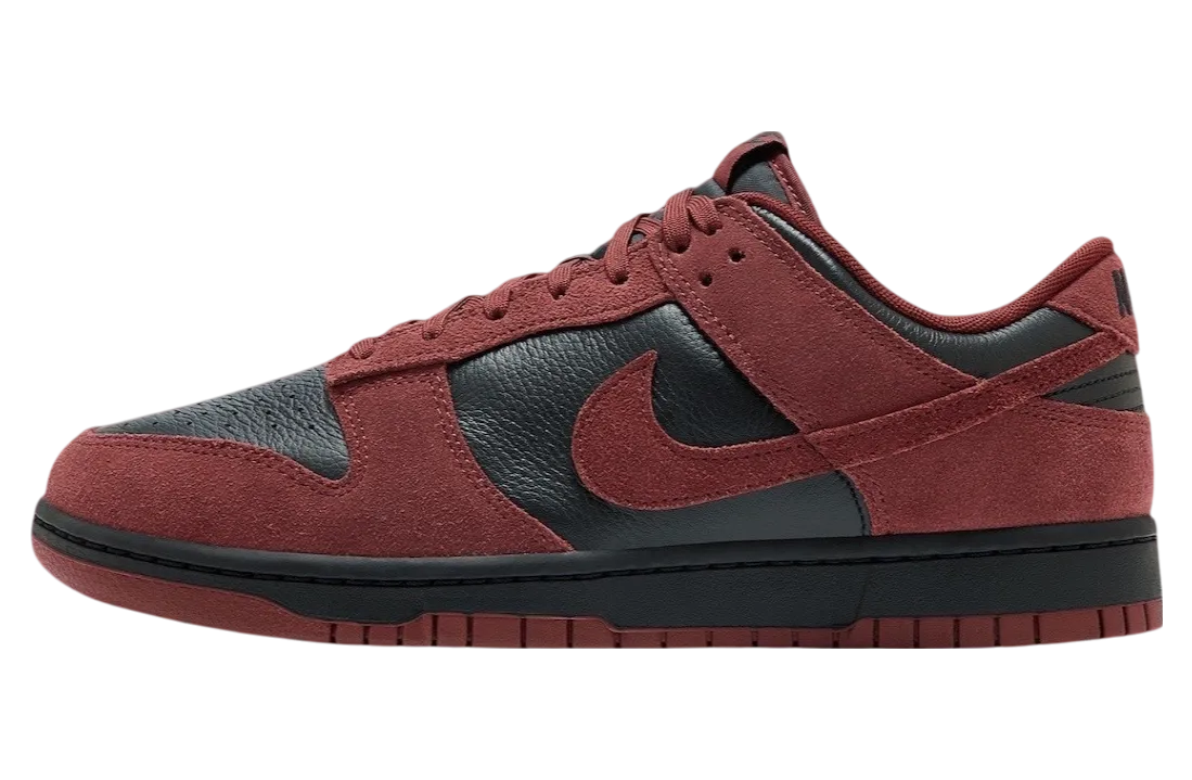 nike dunk low black dark team red