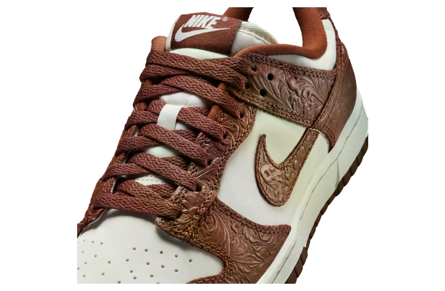 nike dunk low black sail fauna brown 5