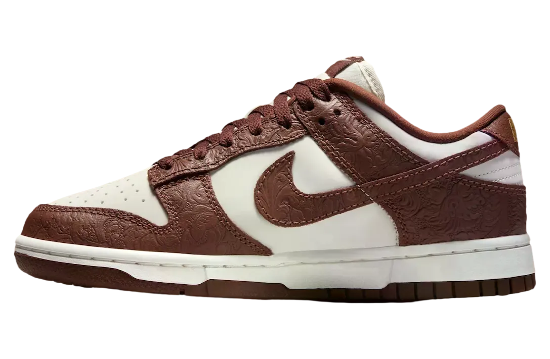 nike dunk low black sail fauna brown