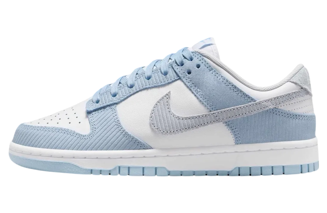 nike dunk low blue corduroy