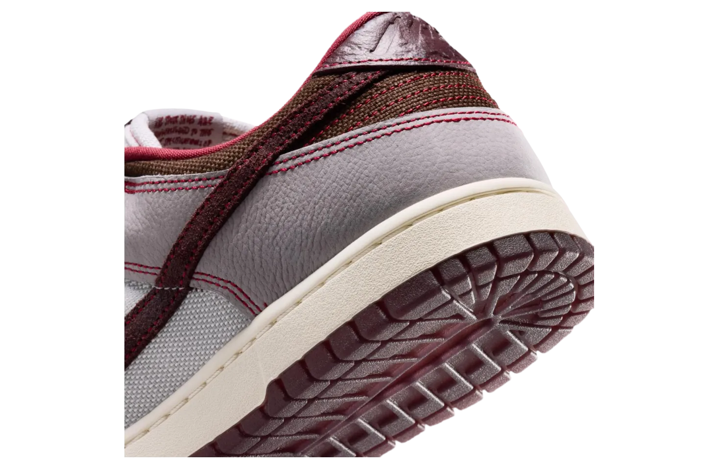 nike dunk low canvas wolf grey team red 8