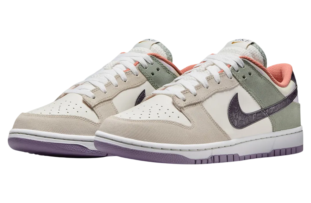 nike dunk low floral swoosh 0
