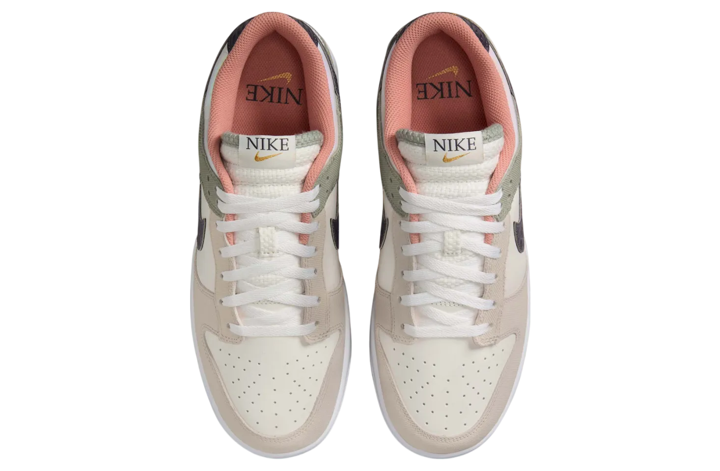 nike dunk low floral swoosh 2