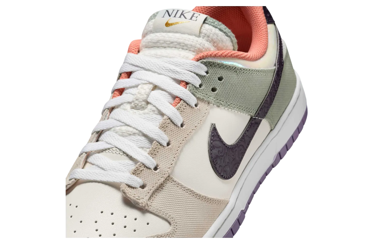 nike dunk low floral swoosh 5