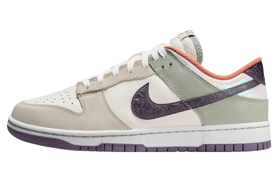 nike dunk low floral swoosh