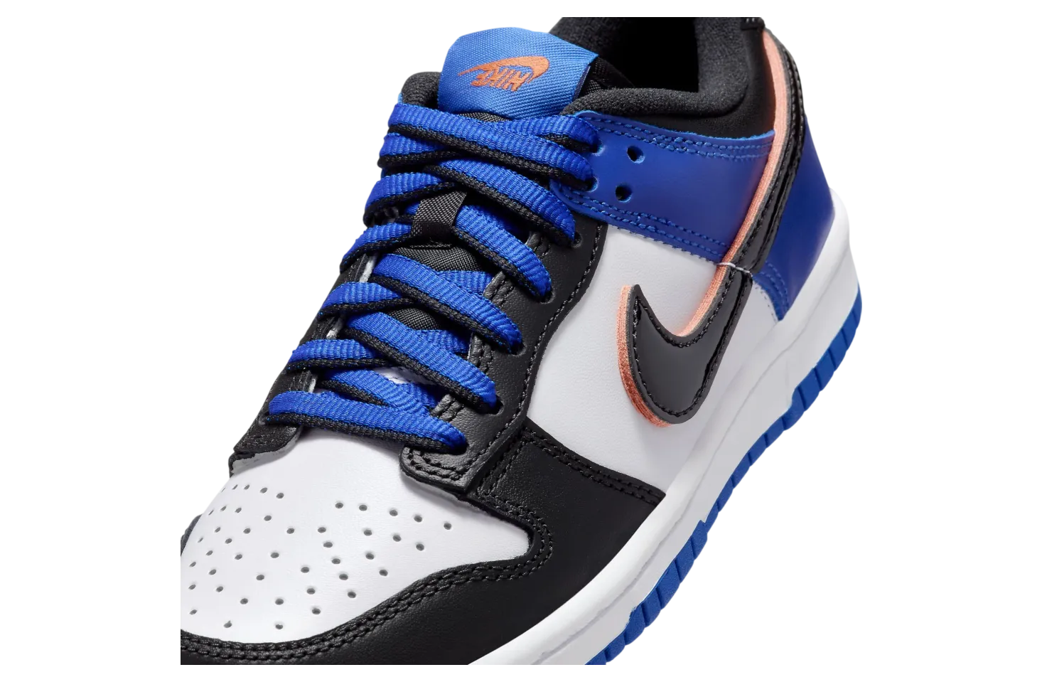 nike dunk low gs black royal 5