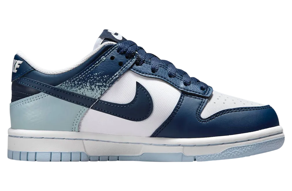 nike dunk low gs blue splatter 1