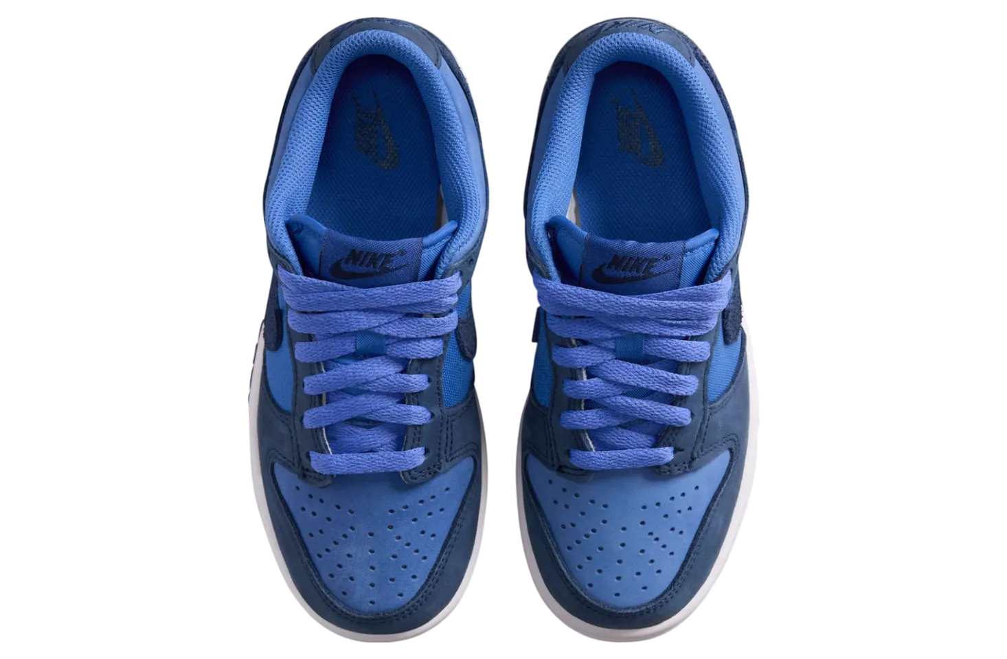 nike dunk low gs comet blue white 4