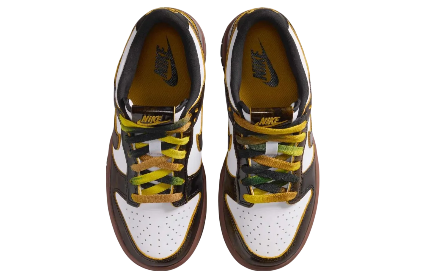 nike dunk low gs panda black brown 2