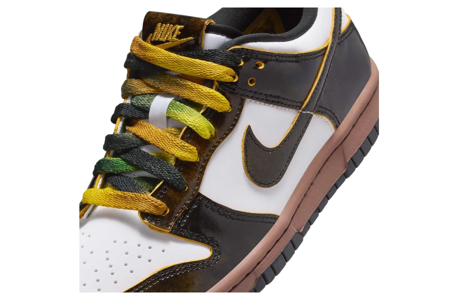 nike dunk low gs panda black brown 5