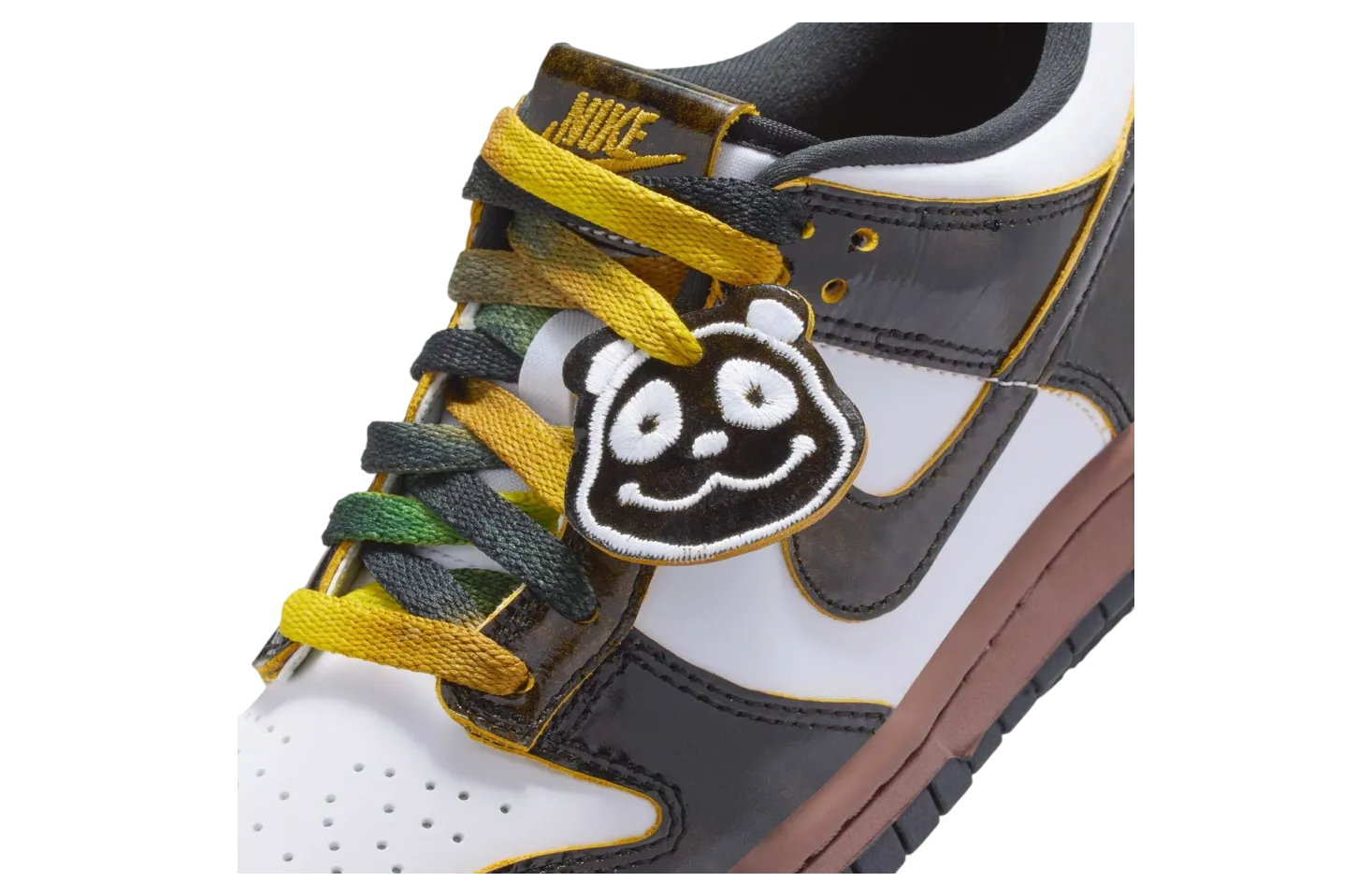 nike dunk low gs panda black brown 7
