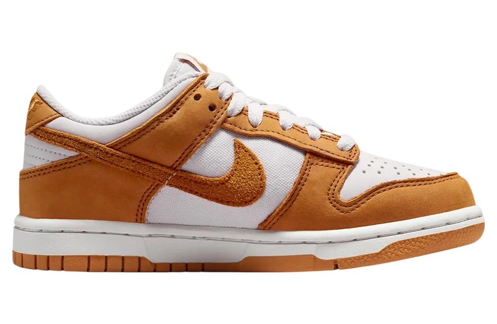nike dunk low gs vast grey desert ochre 0
