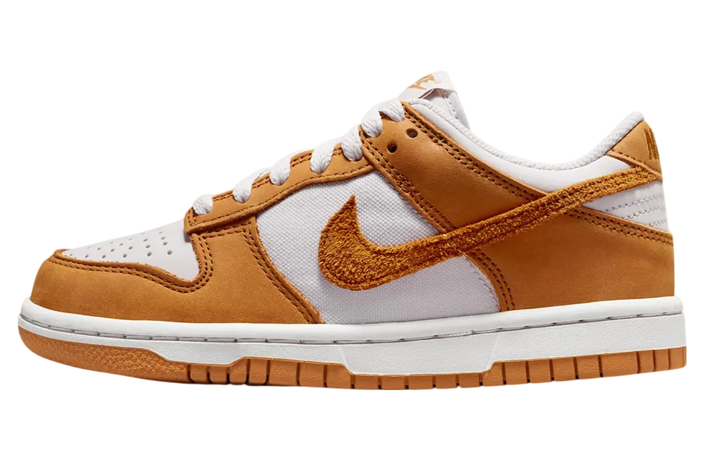 nike dunk low gs vast grey desert ochre