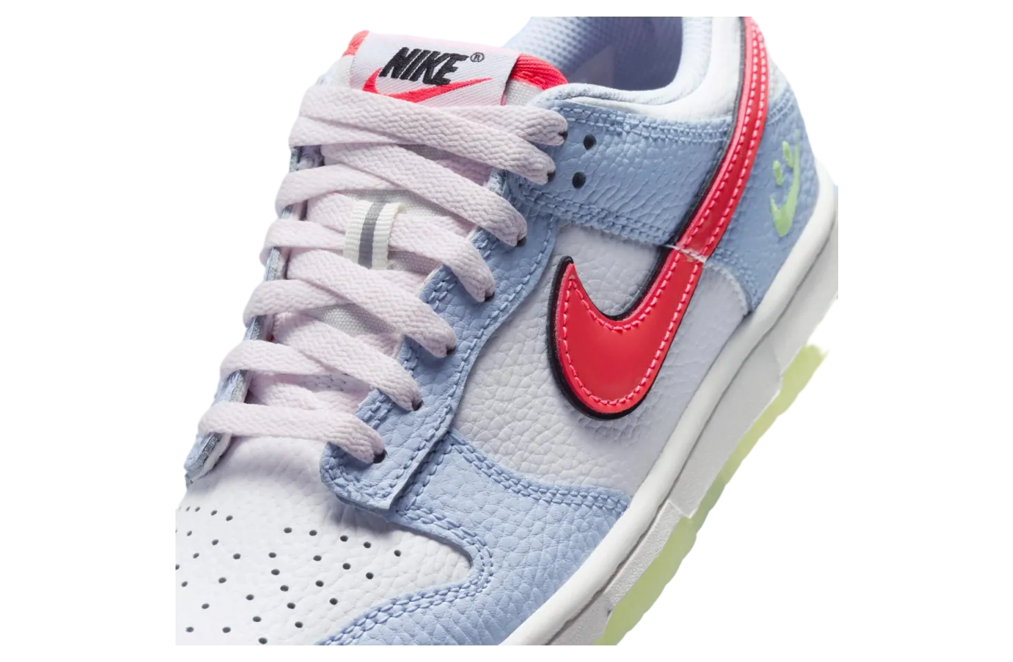 nike dunk low gs white blue 5