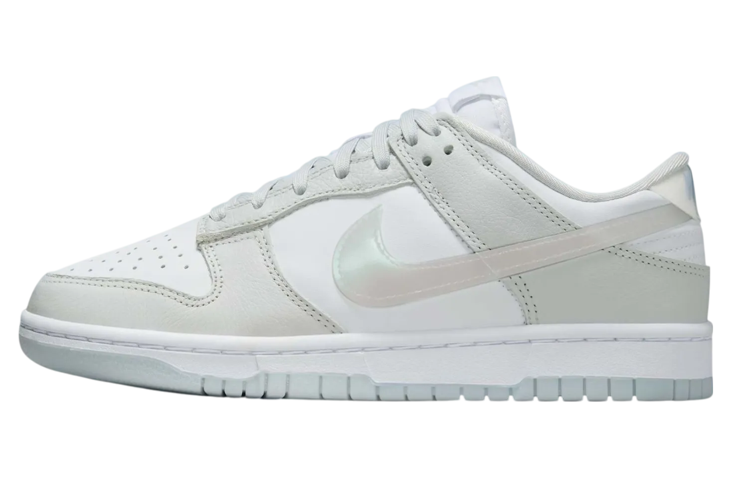 nike dunk low iridescent swoosh