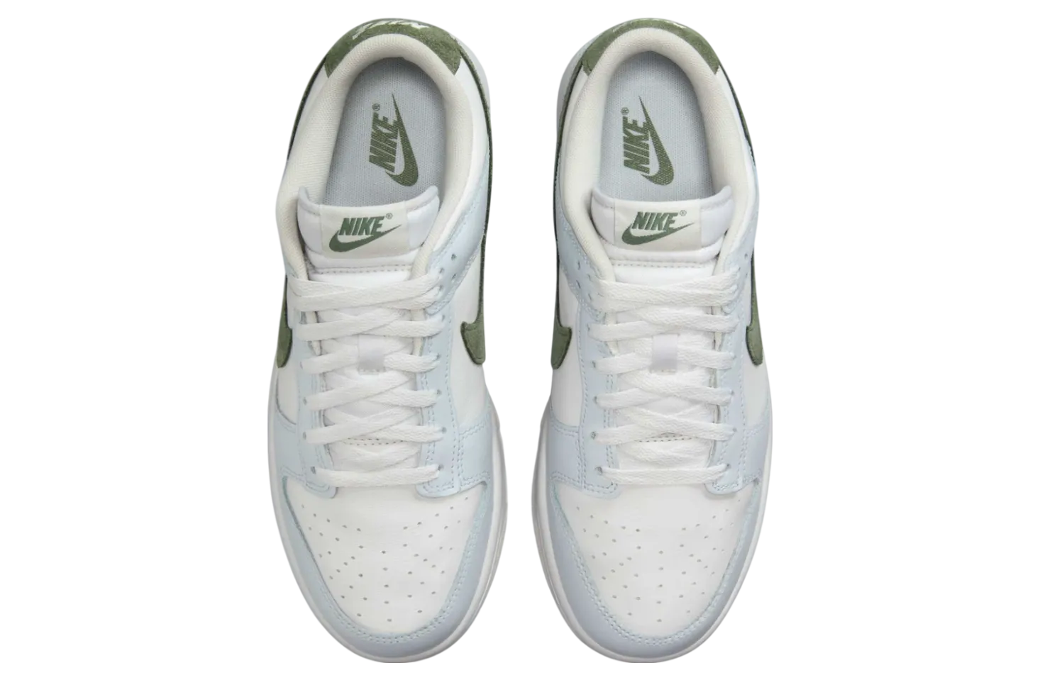 nike dunk low light silver juniper 2