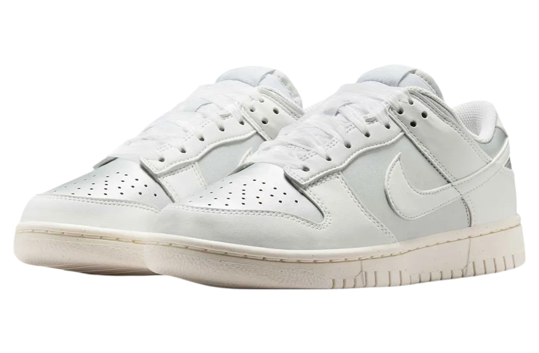 nike dunk low metallic platinum summit white 0