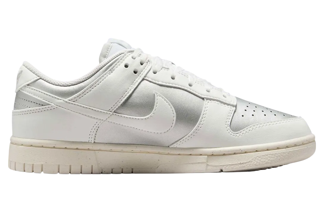 nike dunk low metallic platinum summit white 1