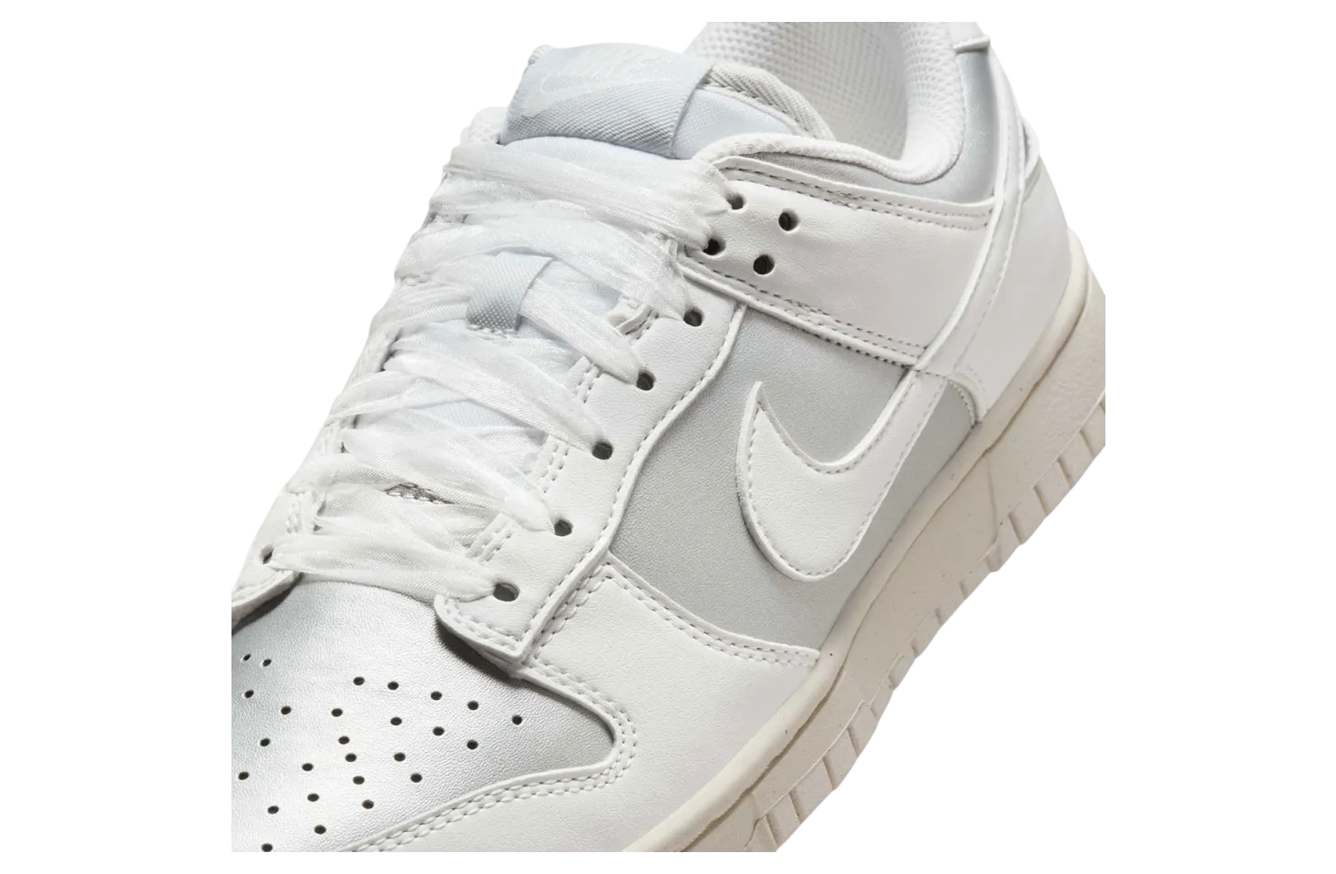 nike dunk low metallic platinum summit white 5