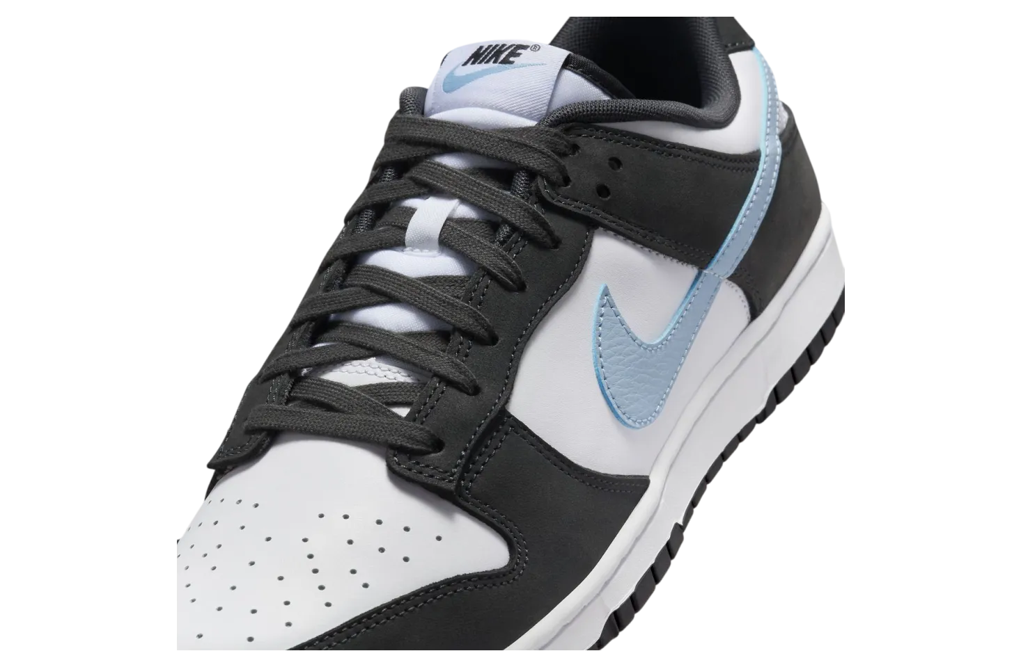 nike dunk low midnight navy light blue 5