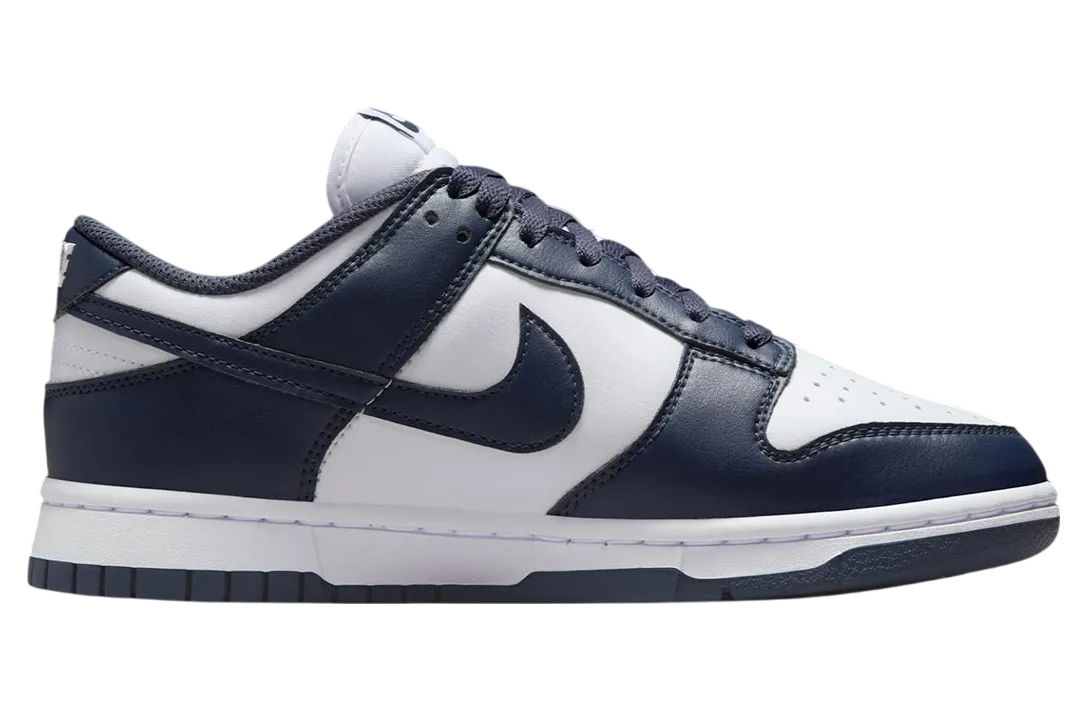 nike dunk low navy white 1